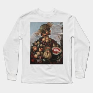 Autumn by Style of Giuseppe Arcimboldo Long Sleeve T-Shirt